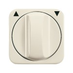 Busch-Jaeger 2CKA001753A0599 Zentralscheibe mit Aufdruck Symbol Pfeile für Jalousie, Drehknopf weiß - 