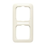 Busch-Jaeger 2CKA001754A2239 Abdeckrahmen mit Sichtfenster, senkrecht mit Beschriftungsfeld 2-fach weiß - 