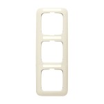 Busch-Jaeger 2CKA001754A3708 Abdeckrahmen mit Sichtfenster, senkrecht mit Beschriftungsfeld 3-fach weiß - 