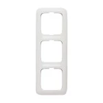 Busch-Jaeger 2CKA001754A3724 Abdeckrahmen mit Sichtfenster, senkrecht mit Beschriftungsfeld 3-fach alpinweiß 