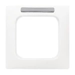 Busch-Jaeger 2CKA001754A4058 Abdeckrahmen mit Sichtfenster mit Beschriftungsfeld 1-fach alpinweiß - Reflex 