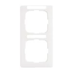 Busch-Jaeger 2CKA001754A4059 Abdeckrahmen mit Sichtfenster, senkrecht mit Beschriftungsfeld 2-fach alpinweiß 