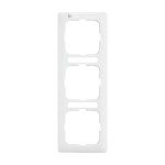 Busch-Jaeger 2CKA001754A4061 Abdeckrahmen mit Sichtfenster, senkrecht mit Beschriftungsfeld 3-fach alpinweiß 