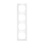 Busch-Jaeger 2CKA001754A4063 Abdeckrahmen mit Sichtfenster, senkrecht mit Beschriftungsfeld 4-fach alpinweiß 