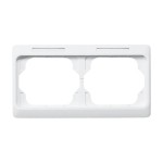 Busch-Jaeger 2CKA001754A4066 Abdeckrahmen mit Sichtfenster, waagerecht mit Beschriftungsfeld 2-fach 