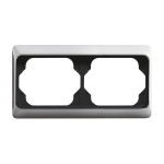 Busch-Jaeger 2CKA001754A4125 Abdeckrahmen 2-fach titan - alpha exclusive® 