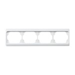 Busch-Jaeger 2CKA001754A4155 Abdeckrahmen 4-fach studioweiß - alpha exclusive® 