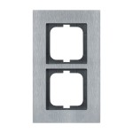 Busch-Jaeger 2CKA001754A4255 Abdeckrahmen 2-fach edelstahl - carat® 