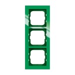 Busch-Jaeger 2CKA001754A4339 Abdeckrahmen 3-fach grün - Busch-axcent® 