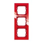 Busch-Jaeger 2CKA001754A4342 Abdeckrahmen 3-fach rot - Busch-axcent® 