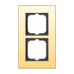 Busch-Jaeger 2CKA001754A4357 Abdeckrahmen 2-fach gold - carat® 