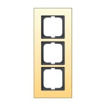 Busch-Jaeger 2CKA001754A4358 Abdeckrahmen 3-fach gold - carat® 