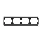 Busch-Jaeger 2CKA001754A4396 Abdeckrahmen 4-fach titan - alpha nea® 