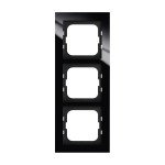 Busch-Jaeger 2CKA001754A4411 Abdeckrahmen 3-fach schwarz - Busch-axcent® 