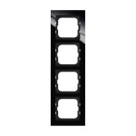 Busch-Jaeger 2CKA001754A4412 Abdeckrahmen 4-fach schwarz - Busch-axcent® 