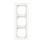 Busch-Jaeger 2CKA001754A4439 Abdeckrahmen 3-fach weißglas - Busch-axcent® pur 