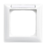 Busch-Jaeger 2CKA001754A4548 Abdeckrahmen mit Sichtfenster mit Beschriftungsfeld 1-fach alpinweiß - 