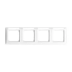 Busch-Jaeger 2CKA001754A4551 Abdeckrahmen mit Sichtfenster, waagerecht mit Beschriftungsfeld 4-fach 