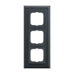 Busch-Jaeger 2CKA001754A4680 Abdeckrahmen 3-fach anthrazit - Busch-dynasty® 