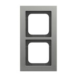 Busch-Jaeger 2CKA001754A4684 Abdeckrahmen 2-fach platin - Busch-axcent® pur 