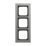 Busch-Jaeger 2CKA001754A4685 Abdeckrahmen 3-fach platin - Busch-axcent® pur 