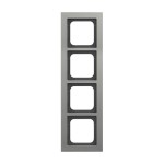 Busch-Jaeger 2CKA001754A4686 Abdeckrahmen 4-fach platin - Busch-axcent® pur 