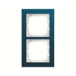 Busch-Jaeger 2CKA001754A4756 Abdeckrahmen 2-fach Glas Ozean - Busch-axcent® pur 