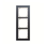 Busch-Jaeger 2CKA001754A4782 Abdeckrahmen 3-fach Glas Auster - Busch-axcent® pur 