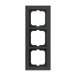 Busch-Jaeger 2CKA001754A4807 Abdeckrahmen 3-fach schiefergrau - Busch-axcent® pur 