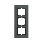 Busch-Jaeger 2CKA001754A4822 Abdeckrahmen 3-fach Porzellan anthrazit - carat® 