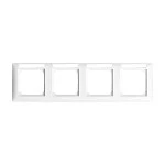 Busch-Jaeger 2CKA001754A4832 Abdeckrahmen mit Sichtfenster, waagerecht mit Beschriftungsfeld 4-fach 
