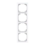 Busch-Jaeger 2CKA001754A4861 Abdeckrahmen 4-fach studioweiß - Busch-art linear® 