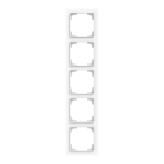 Busch-Jaeger 2CKA001754A4870 Abdeckrahmen 5-fach studioweiß matt - Busch-art linear® 