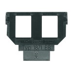 Busch-Jaeger 2CKA001764A0273 Sockel 2 x 6- und 8-polige Modular-Jack, Kat. 3 