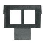 Busch-Jaeger 2CKA001764A0315 Sockel 2 x 8-polige Modular Jack Kat.5E und Kat. 6 geschirmt/ungeschirmt 