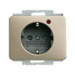Busch-Jaeger 2310 EUGL/VA-260-11 Busch-Protector® Schuko-Steckdose mit Überspannungsschutz palladium 2CKA002011A3828 