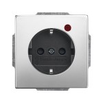 Busch-Jaeger 2310 EUGL/VA-866-11 Busch-Protector® Schuko-Steckdose mit Überspannungsschutz edelstahl 2CKA002011A3853 