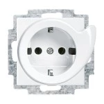 Busch-Jaeger 2CKA002011A6241 Busch-Servicesteckdose® SCHUKO® Steckdosen-Einsatz Safety+ alpinweiß - 