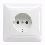 Busch-Jaeger 2CKA002011A6242 SCHUKO® Steckdose alpinweiß - Busch-balance® SI Vollplatte Busch-balance® SI 