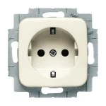 Busch-Jaeger 2CKA002013A4375 SCHUKO® Steckdosen-Einsatz Safety+ weiß - Busch-Duro 2000® SI 
