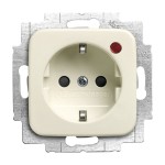 Busch-Jaeger 2310 EUGL/VAB-212 Busch-Protector® Schuko-Steckdose mit Überspannungsschutz cremeweiß 2CKA002013A5315 