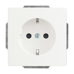 Busch-Jaeger 2CKA002013A5453 SCHUKO® Steckdosen-Einsatz Safety+ mit Schraubklemmen studioweiß matt - 