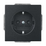 Busch-Jaeger 2CKA002013A5480 SCHUKO® Steckdosen-Einsatz Safety+ mit Schraubklemmen schwarz matt - Plattform 