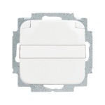 Busch-Jaeger 2CKA002018A0885 SCHUKO® Steckdosen-Einsatz mit Klappdeckel mit Beschriftungsfeld alpinweiß - 