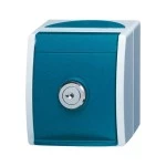 Busch-Jaeger 2CKA002083A0823 SCHUKO® Steckdose mit Klappdeckel und abschließbar, gleich schließend 16 A 