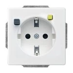 Busch-Jaeger 2CKA003116A0662 FI-SCHUKOMAT SCHUKO® Steckdosen-Einsatz Safety+ studioweiß - Plattform 63 