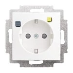 Busch-Jaeger 2CKA003116A0663 FI-SCHUKOMAT SCHUKO® Steckdosen-Einsatz mit Fehlerstrom-Schutzschalter 