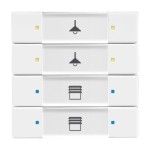 Busch-Jaeger 2CKA006117A0212 Bedienelement, 4/8-fach, Multifunktion/Farbkonzept 