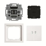 Busch-Jaeger 2CKA006200A0294 LED-Dimmer-Einsatz flex, 1-fach Komplettset mit 2-fach Bedienelement, Wireless 