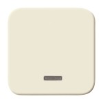 Busch-Jaeger 2CKA006599A2815 Bedienelement für Schalter/Dimmer Einzeltaster mit Glimmlampe weiß - Busch-Duro 